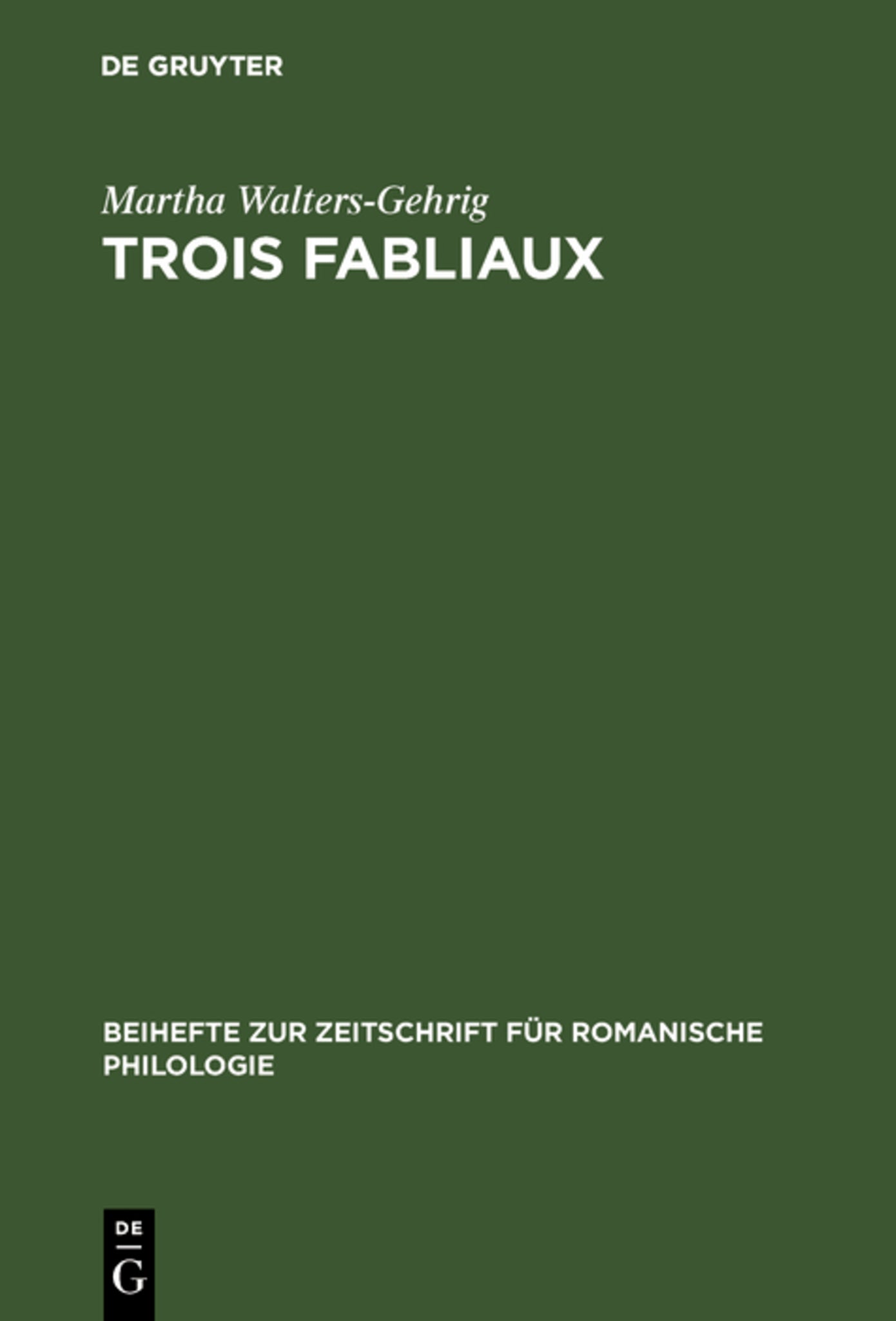 Trois fabliaux