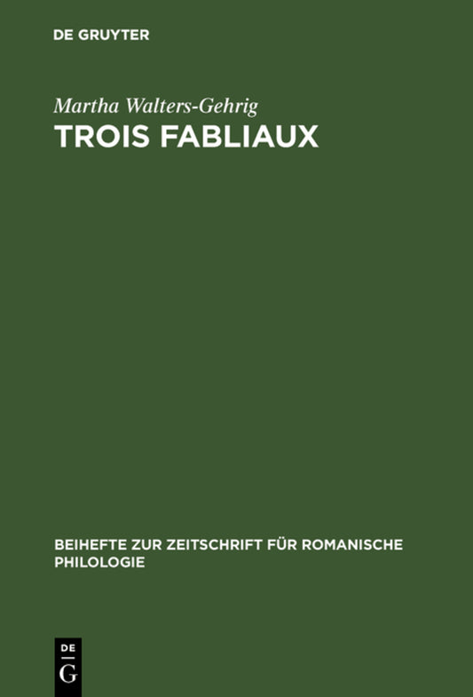 Trois fabliaux