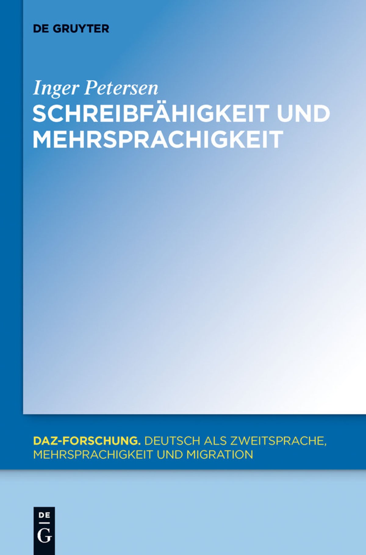 Cover image for Schreibfähigkeit und Mehrsprachigkeit ISBN 9783110318319