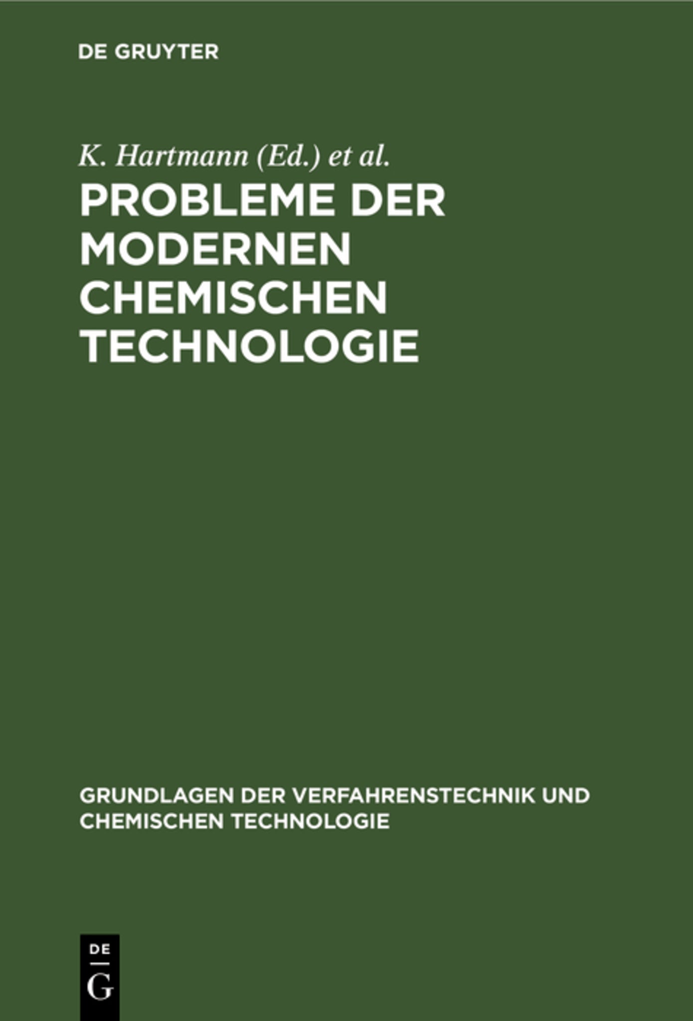 Probleme der modernen chemischen Technologie