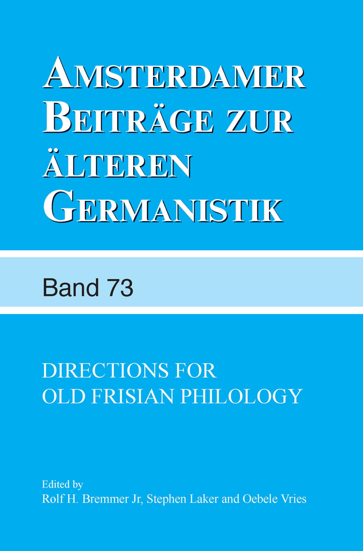 Cover image for Directions for Old Frisian Philology ISBN 9789042039094