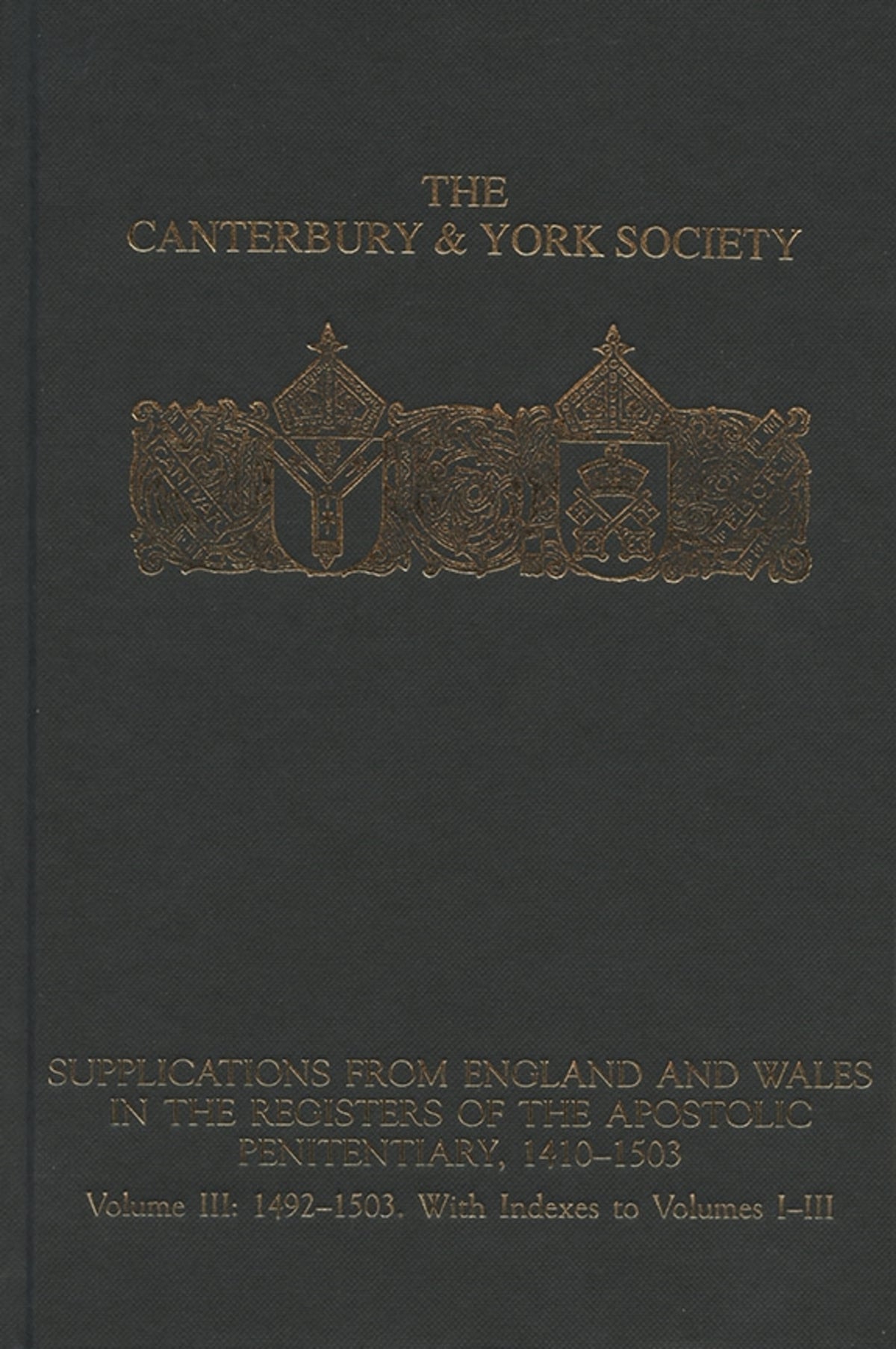 Supplications from England and Wales in the Registers of the Apostolic Penitentiary, 1410-1503