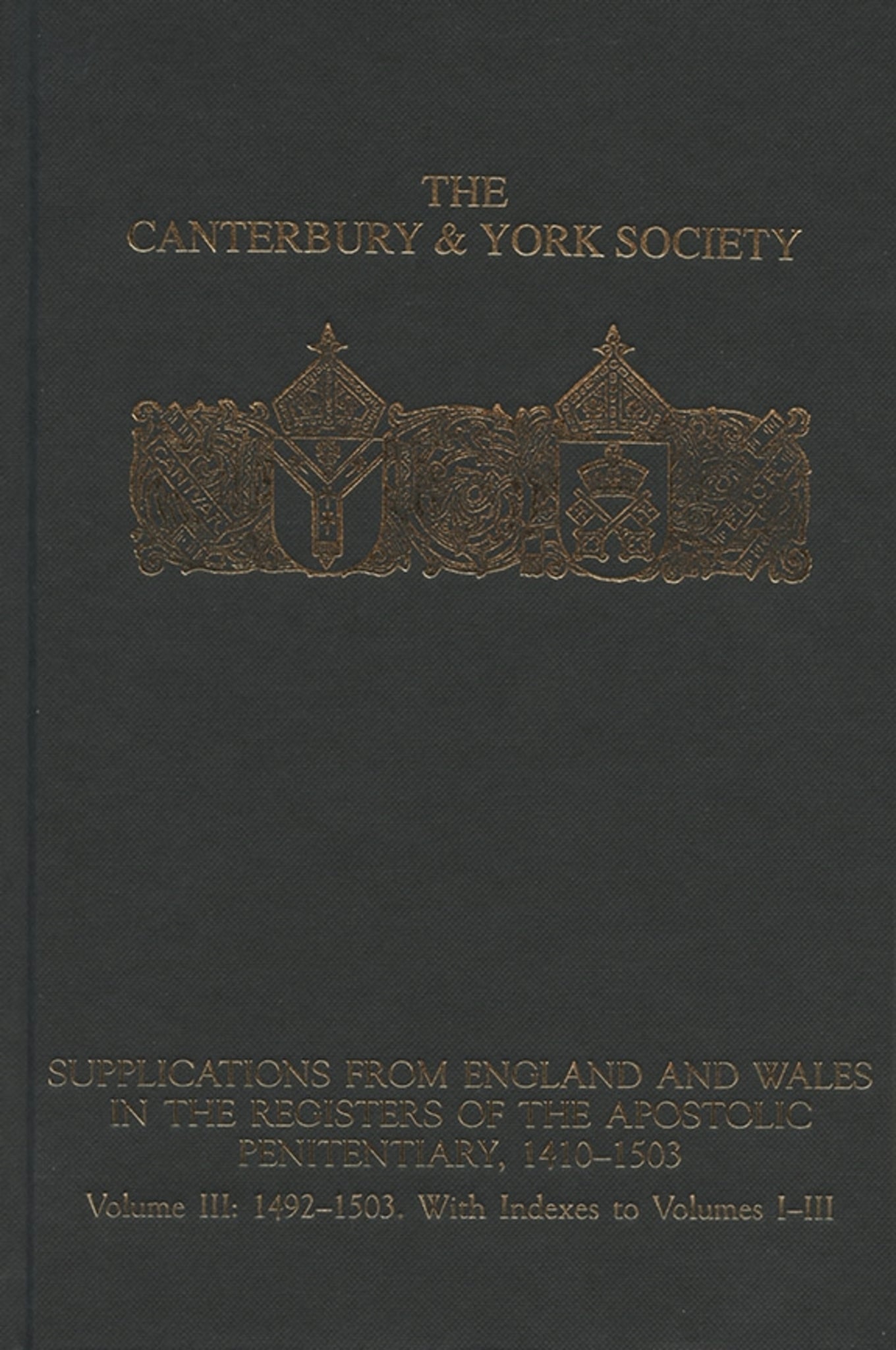 Supplications from England and Wales in the Registers of the Apostolic Penitentiary, 1410-1503