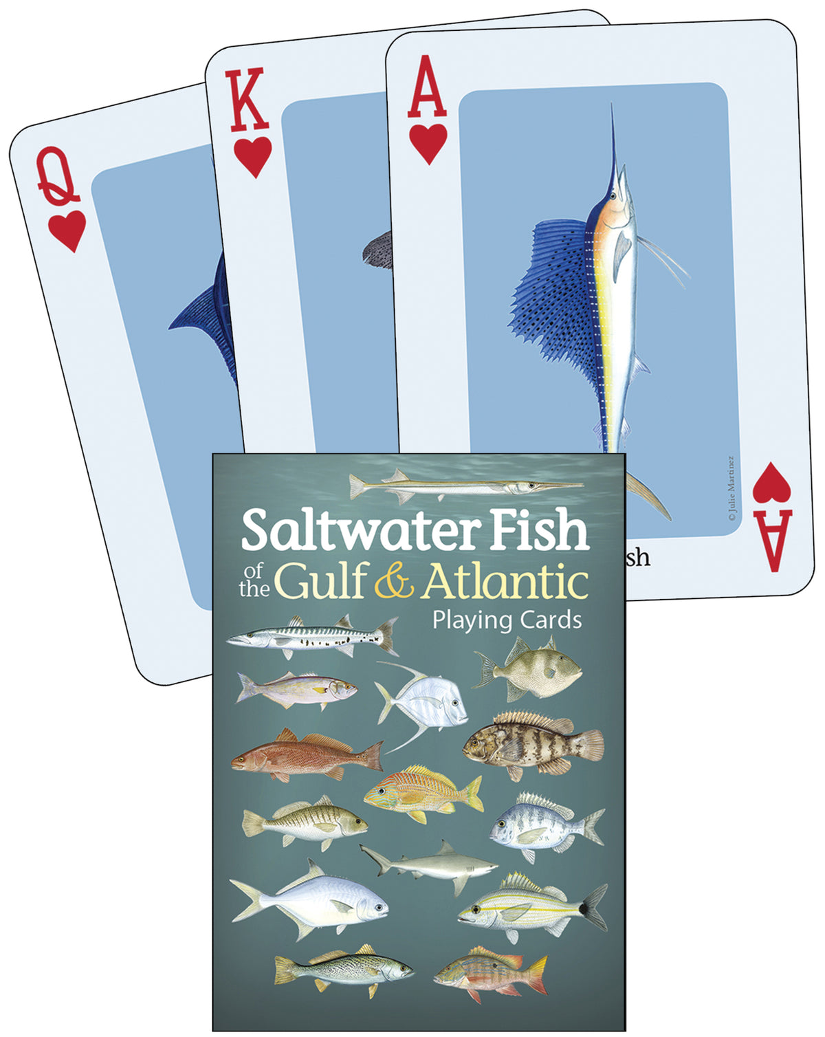 Cover image for Saltwater Fish of the Gulf & Atlantic Playing Cards ISBN 9781647550509