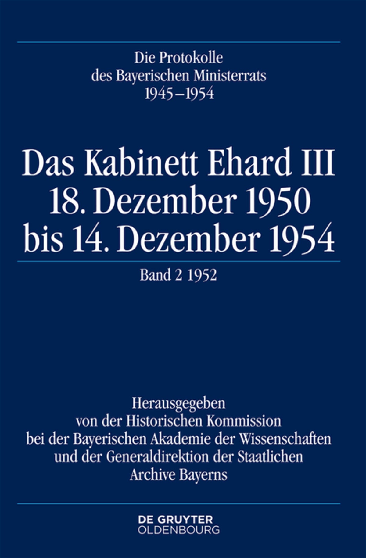 Das Kabinett Ehard III