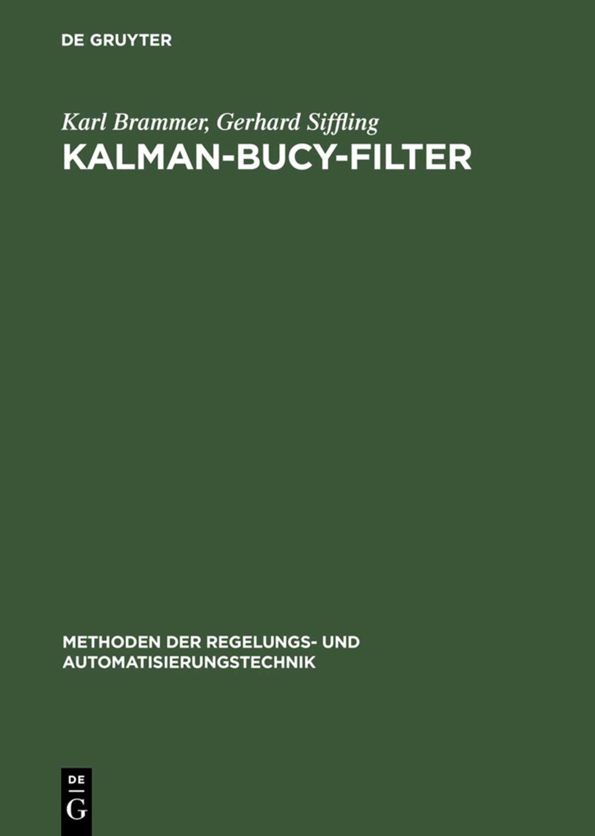 Cover image for Kalman-Bucy-Filter ISBN 9783486227796