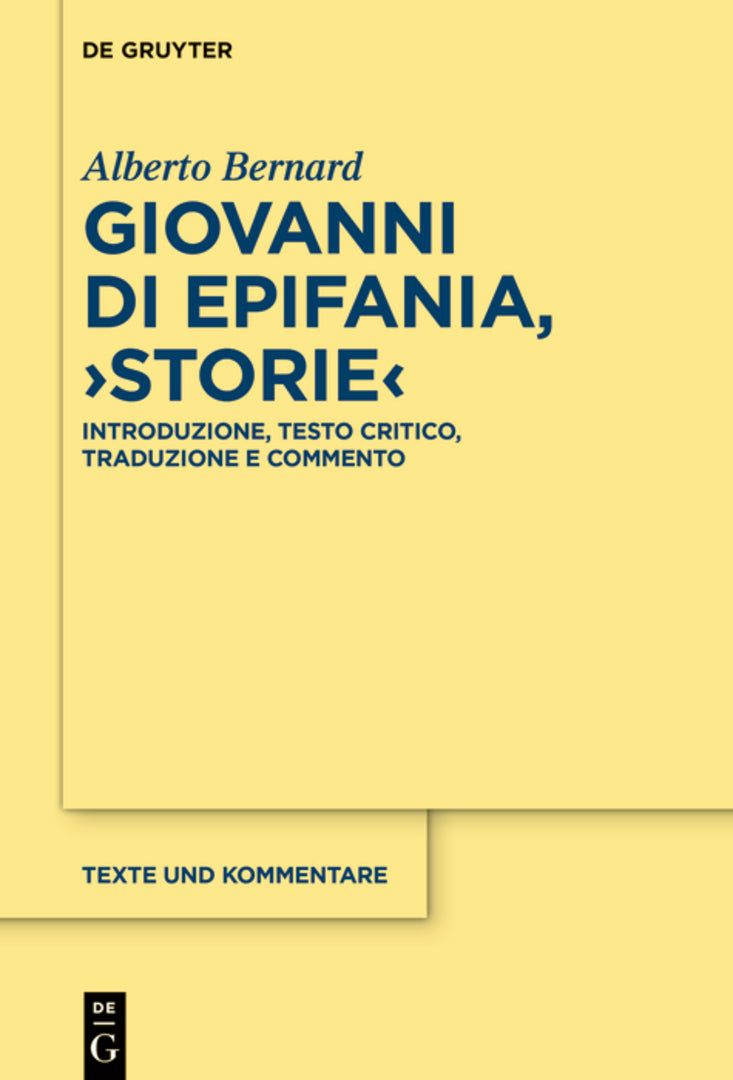 Giovanni di Epifania, ›Storie‹