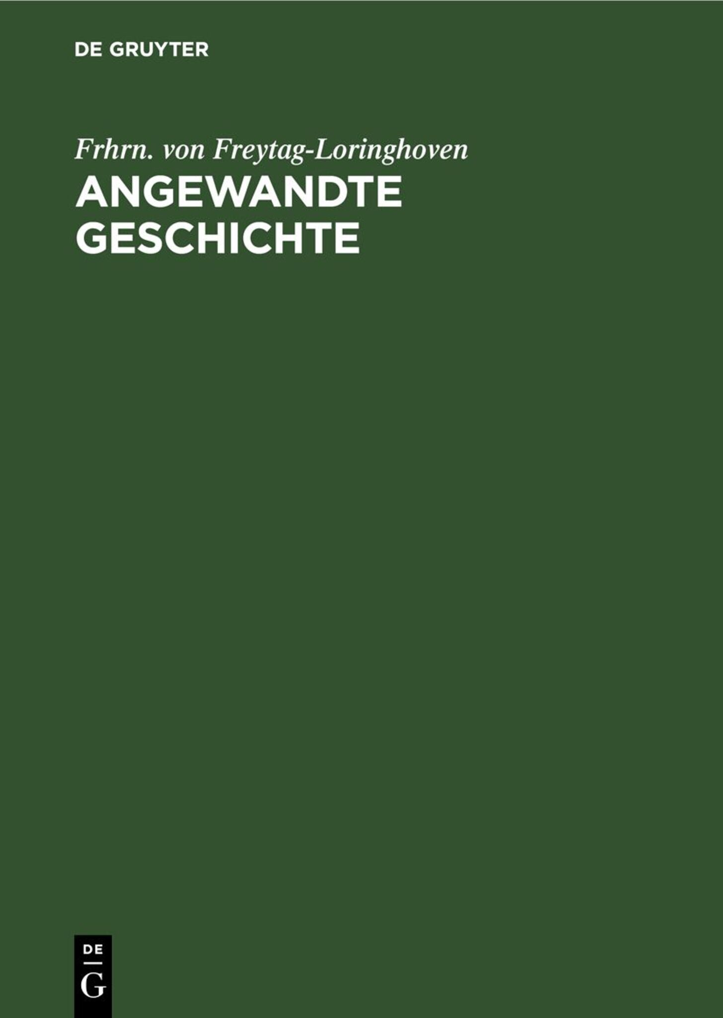 Angewandte Geschichte