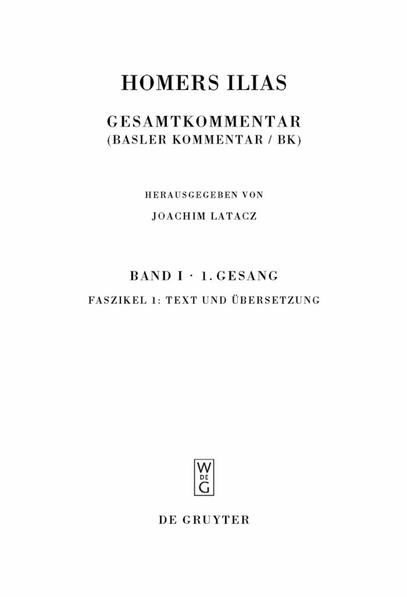 Cover image for Text und Übersetzung ISBN 9783110221183