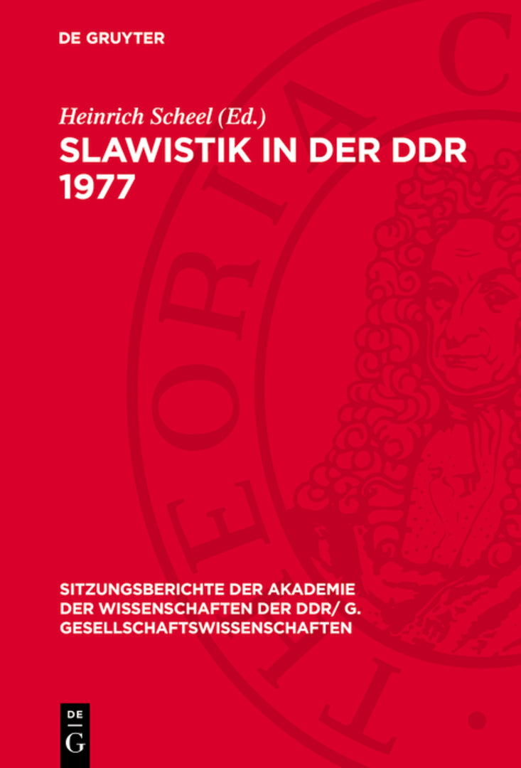 Cover image for Slawistik in der DDR 1977 ISBN 9783112743867