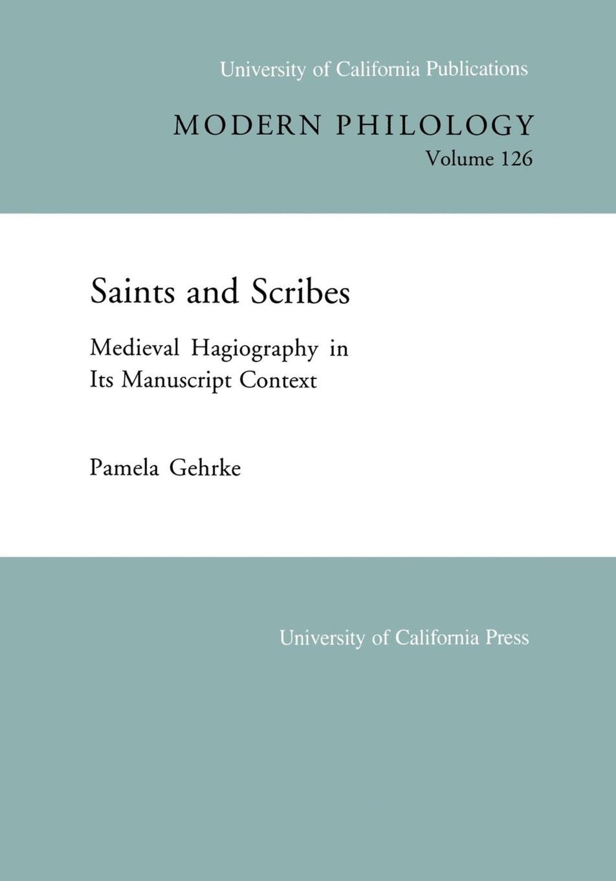 Cover image for Saints and Scribes ISBN 9780520097711