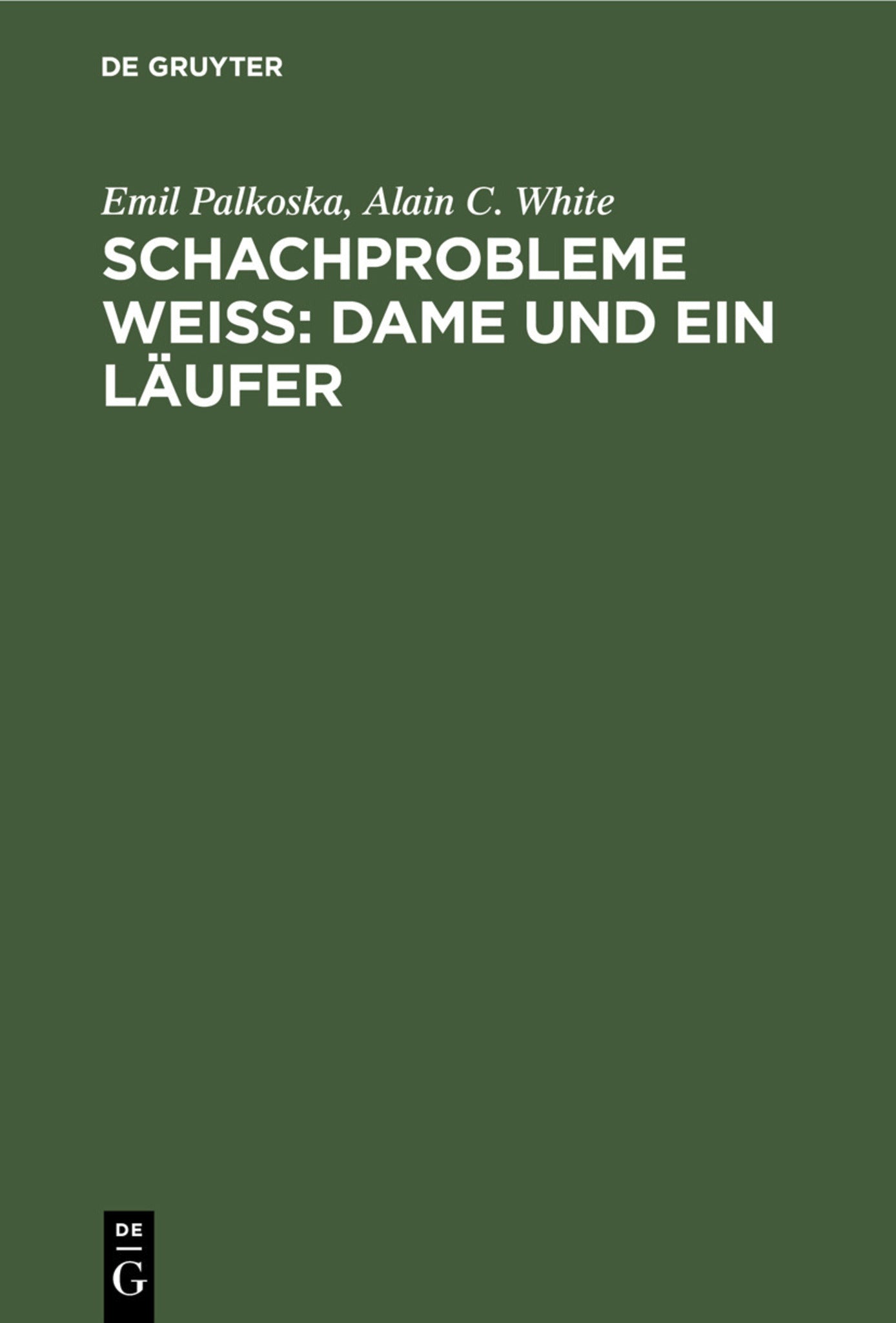Schachprobleme Weiß: Dame und ein Läufer