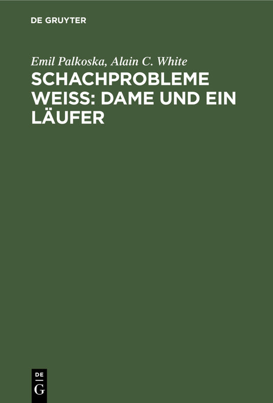 Schachprobleme Weiß: Dame und ein Läufer
