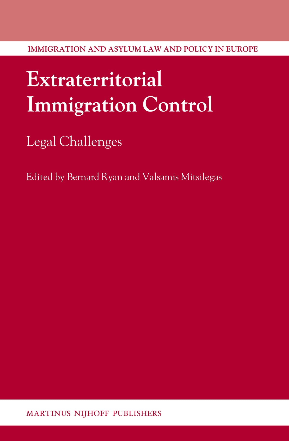 Cover image for Extraterritorial Immigration Control ISBN 9789004172333