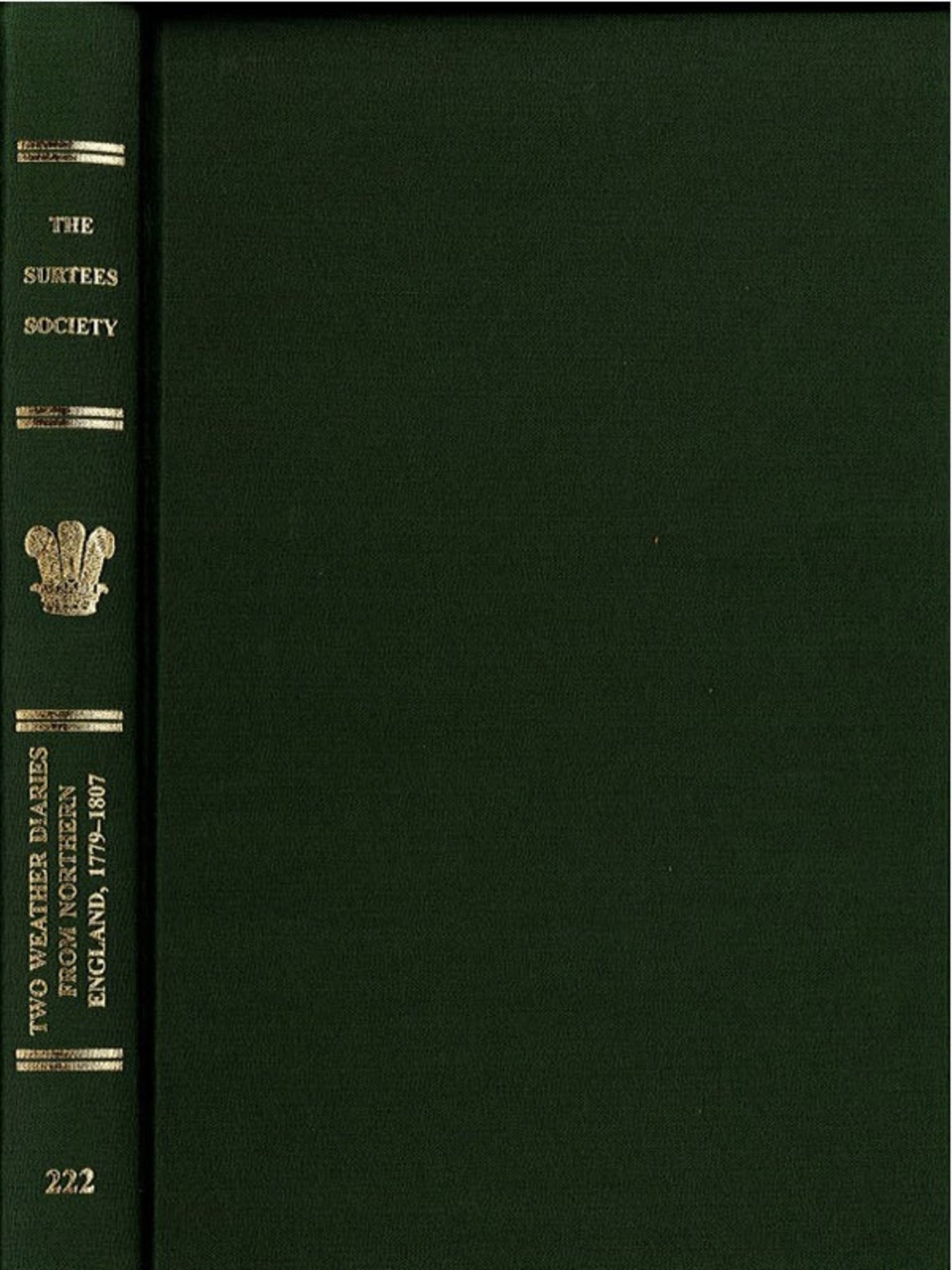 Two Weather Diaries from Northern England, 1779-1807