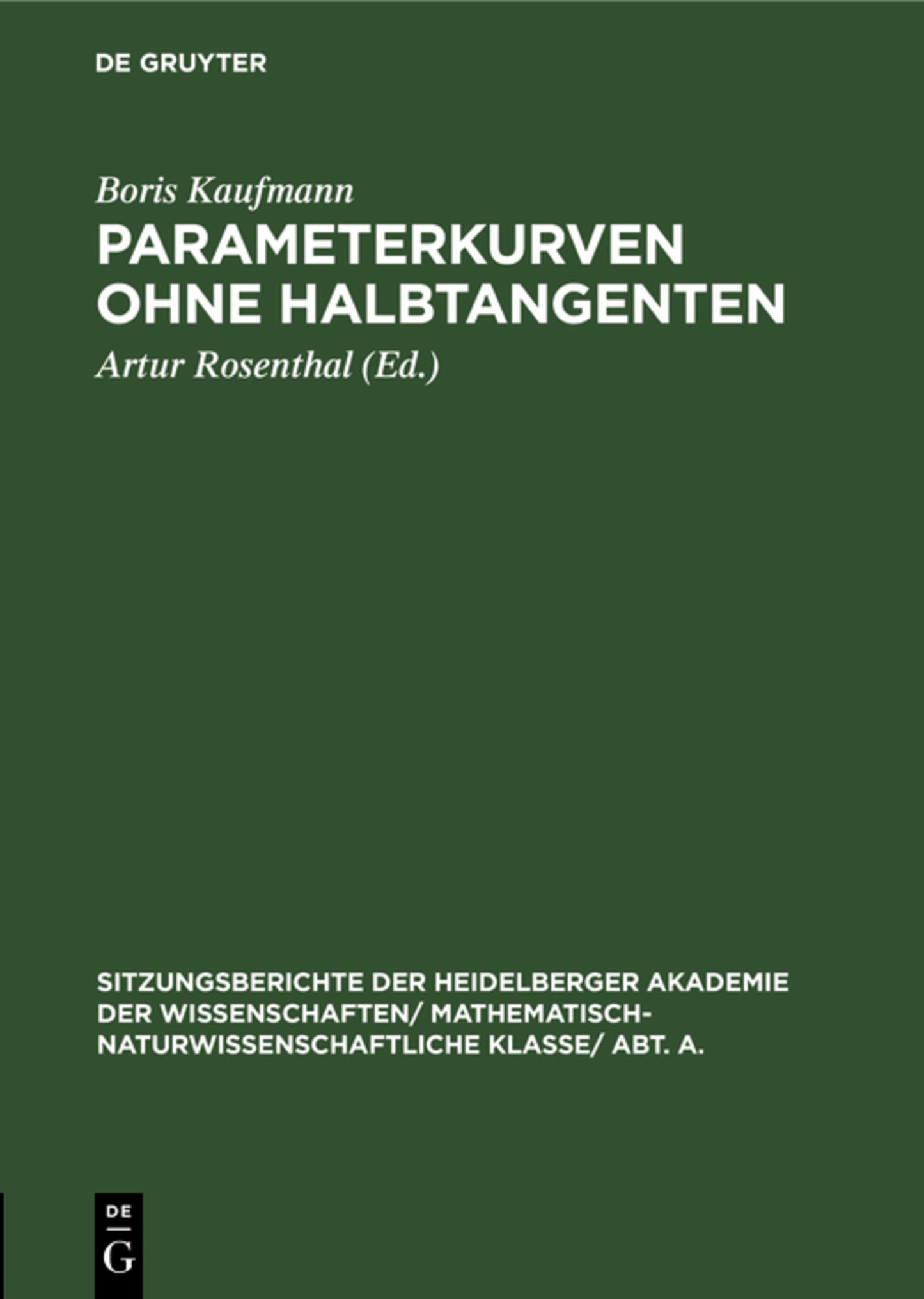 Parameterkurven ohne Halbtangenten