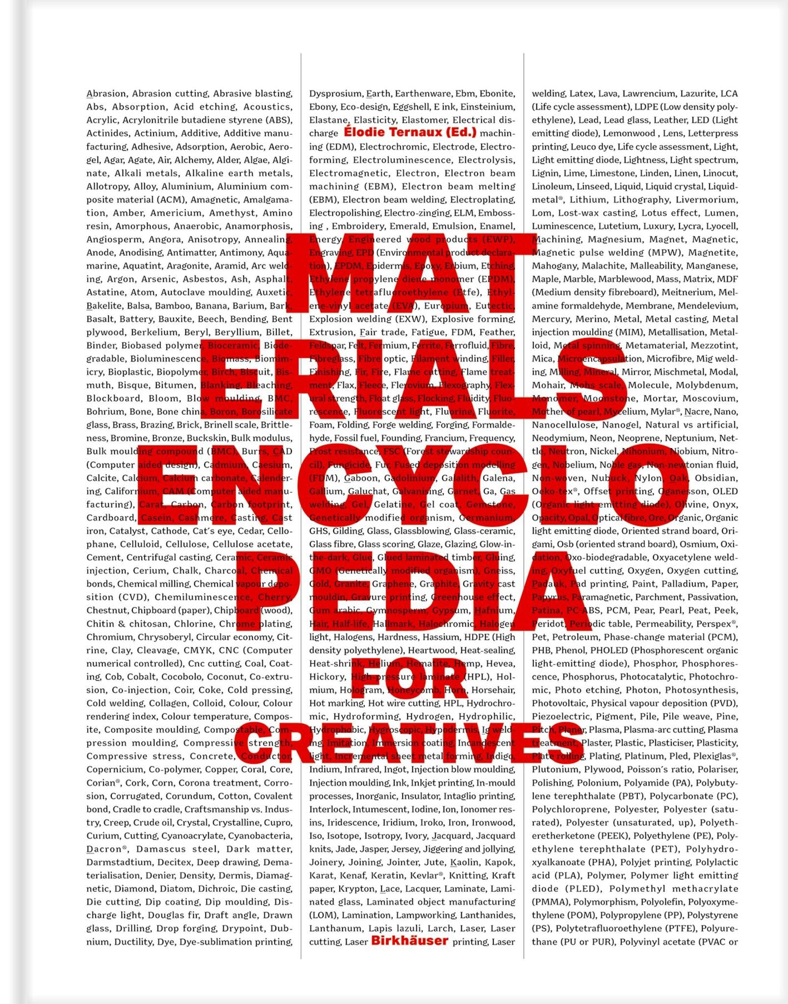 Cover image for Materials Encyclopedia for Creatives ISBN 9783035622461