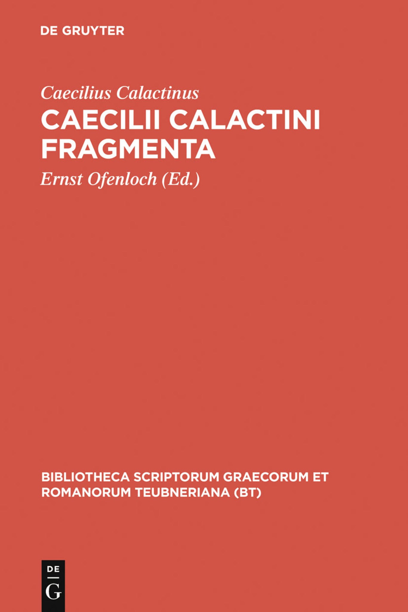 Cover image for Fragmenta ISBN 9783598711206