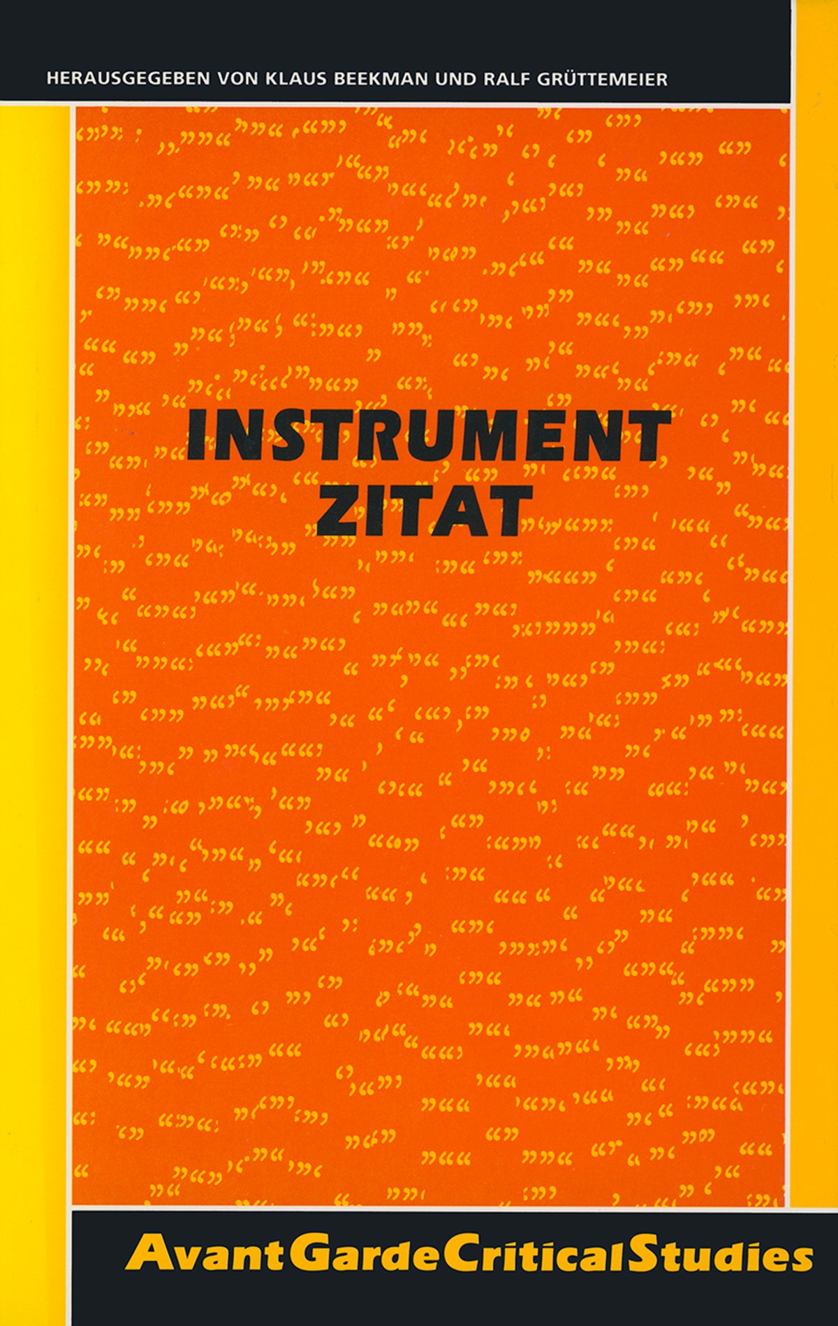 Cover image for Instrument Zitat ISBN 9789042007598