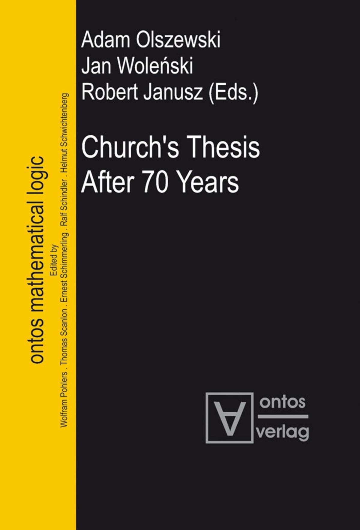 Cover image for Church's Thesis After 70 Years ISBN 9783110324945