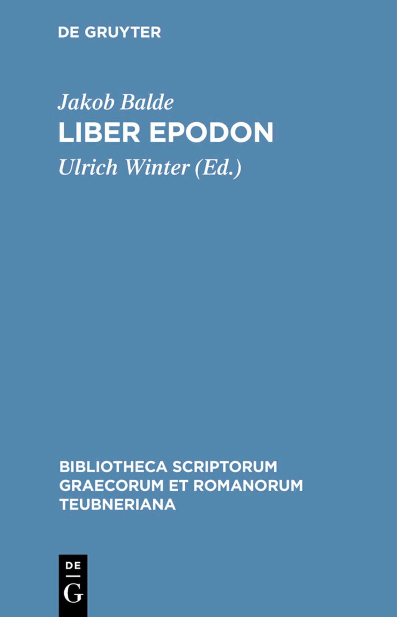 Cover image for Liber Epodon ISBN 