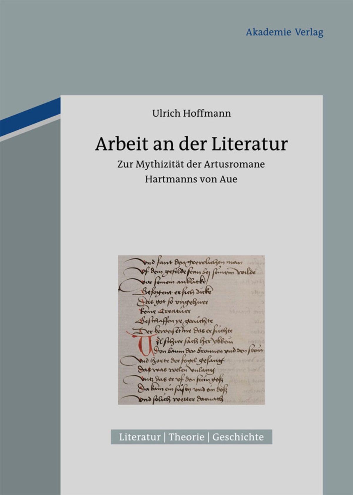 Cover image for Arbeit an der Literatur ISBN 9783050058597