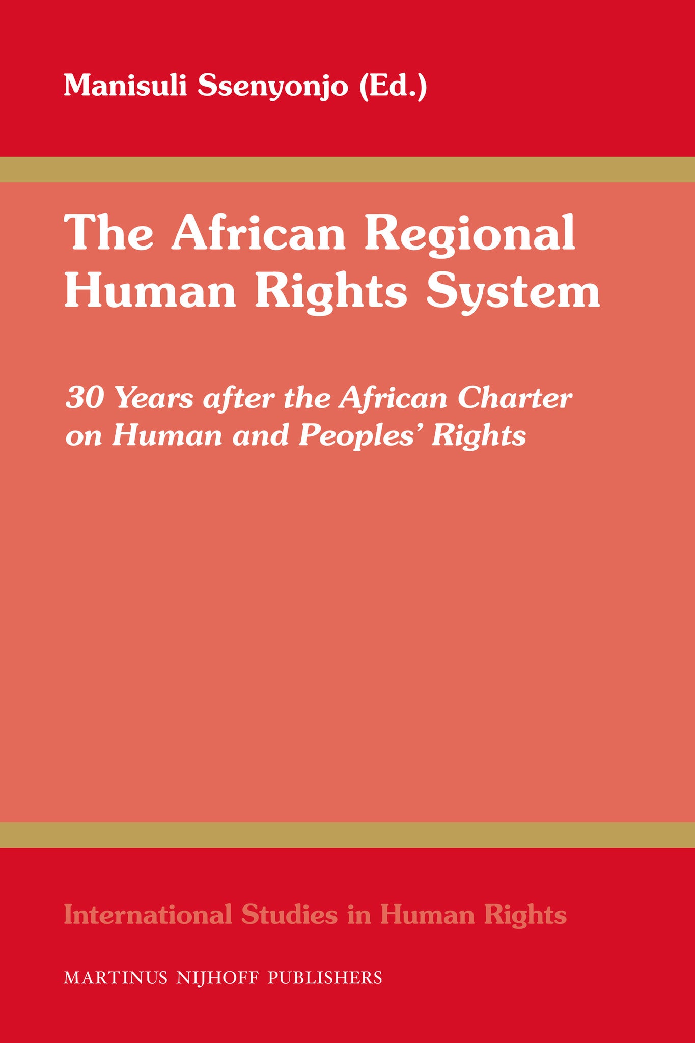 Cover image for The African Regional Human Rights System ISBN 9789004218147