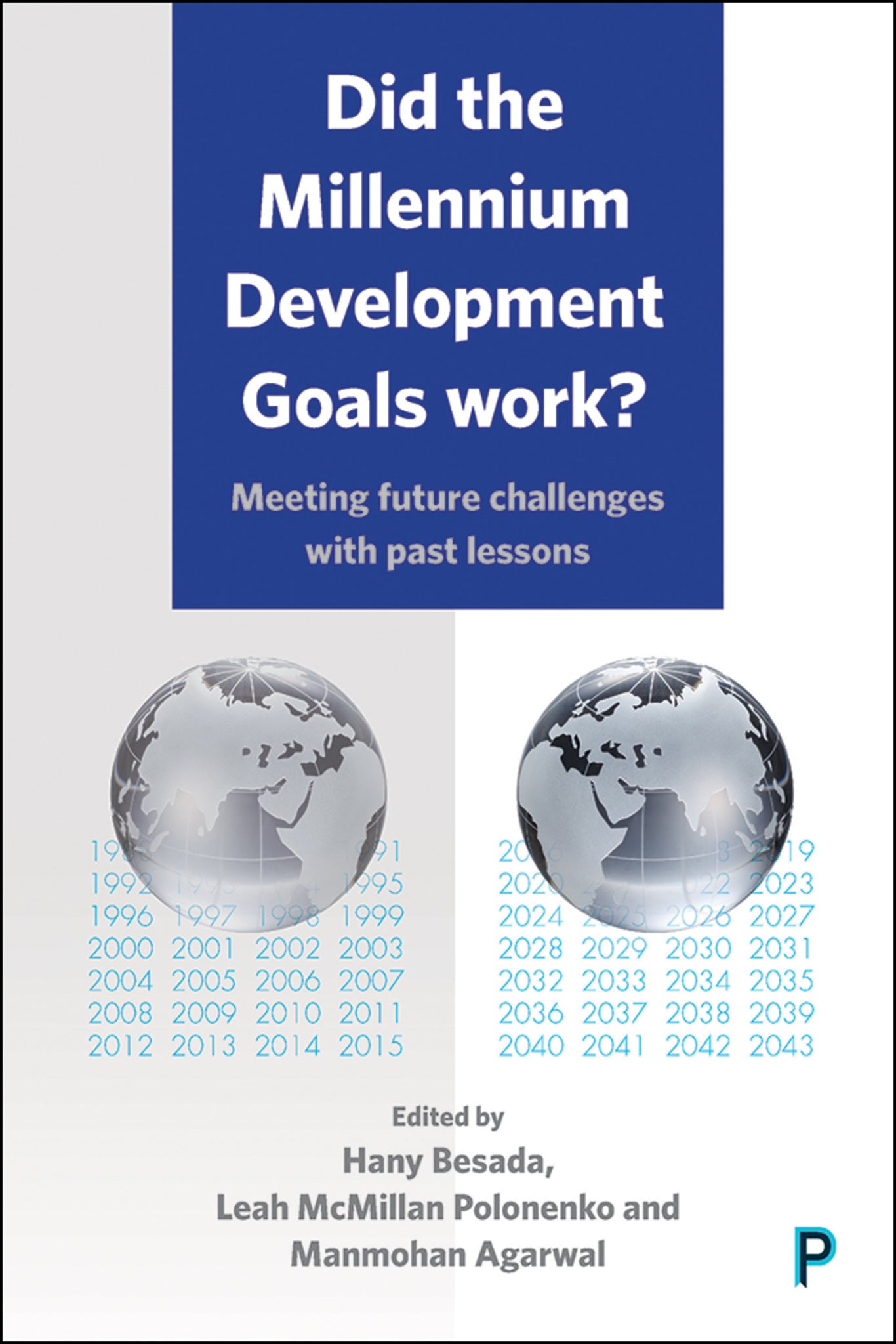 Cover image for Did the Millennium Development Goals Work? ISBN 9781447335702