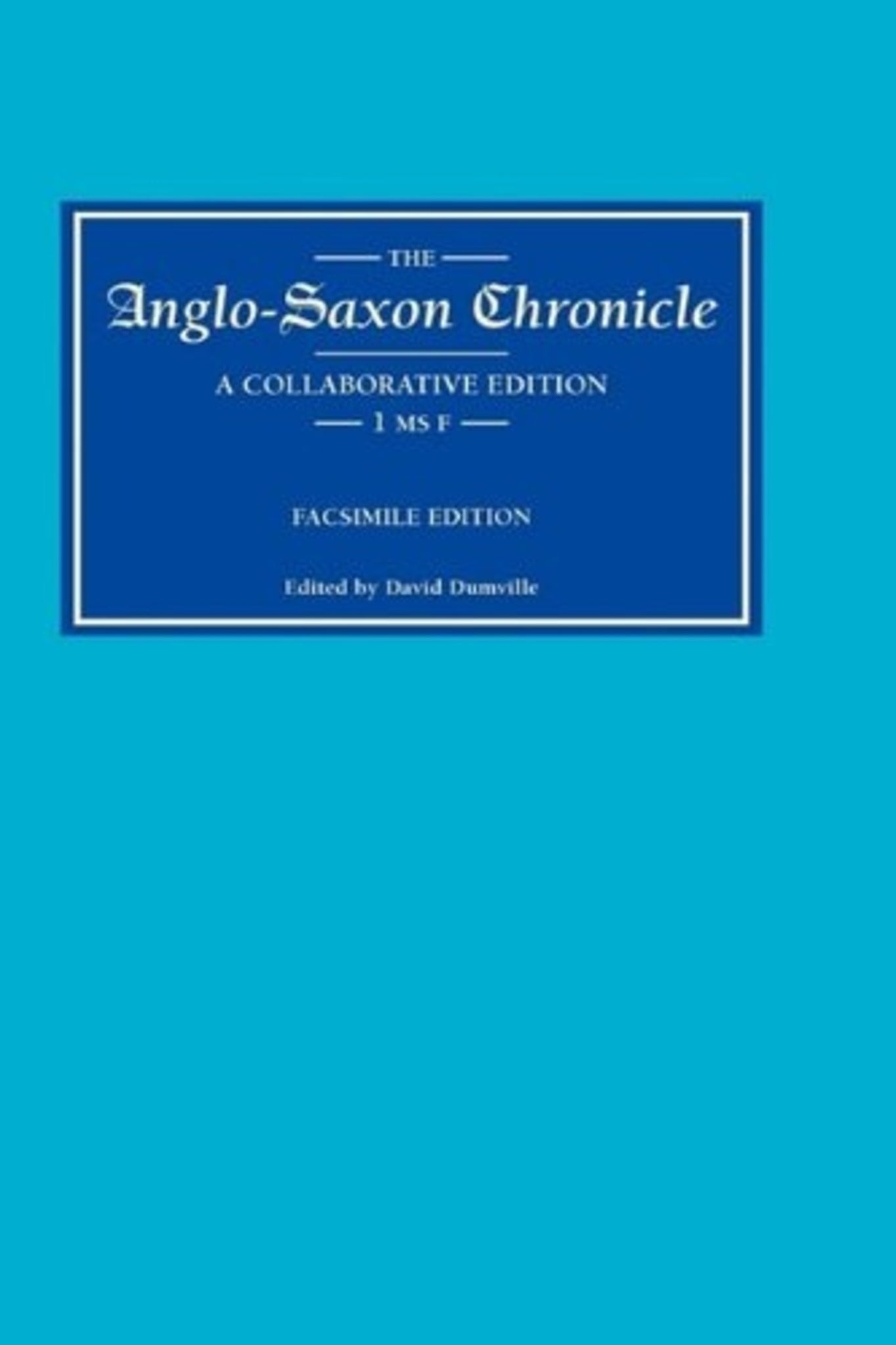 Cover image for Anglo-Saxon Chronicle 1 MS F ISBN 9780859911252