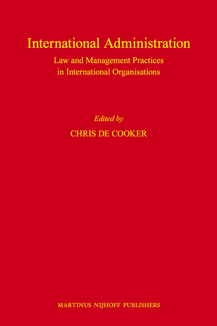 Cover image for International Administration ISBN 9789004176041