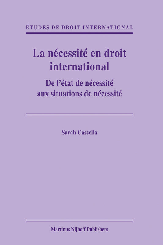 La nécessité en droit international