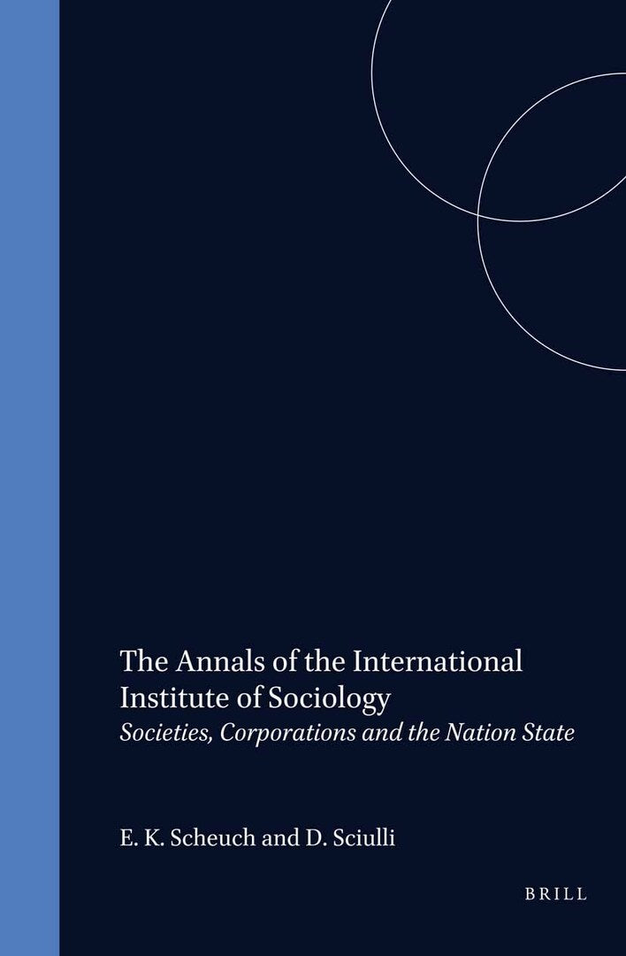 Cover image for Societies, Corporations and the Nation State ISBN 9789004116641