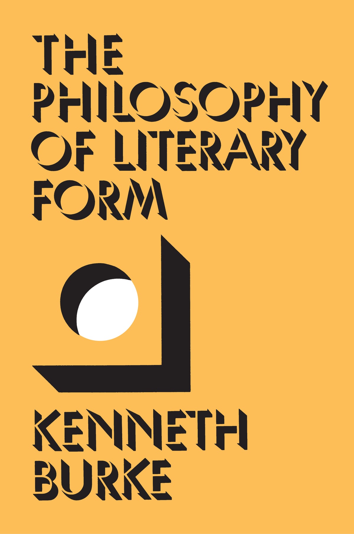 Cover image for The Philosophy of Literary Form ISBN 9780520340978