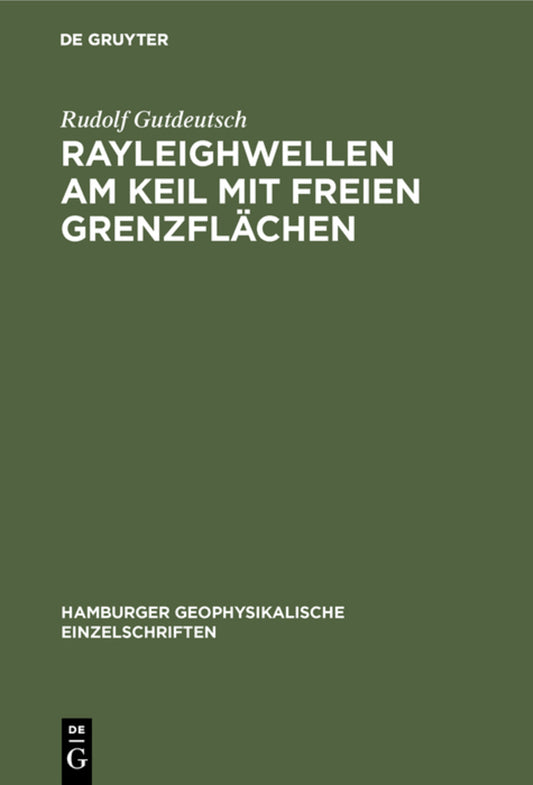 Rayleighwellen am Keil mit freien Grenzflächen