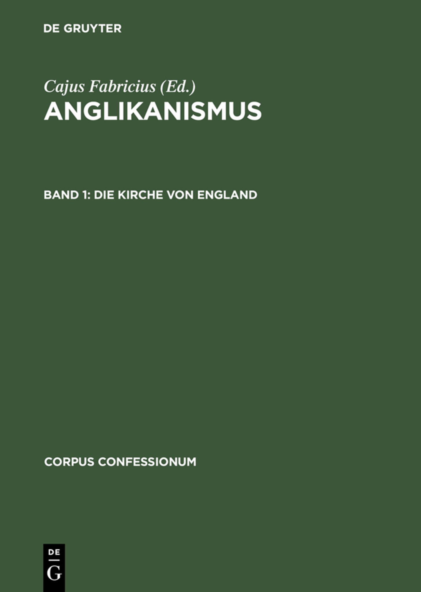 Cover image for Die Kirche von England ISBN 9783111053684