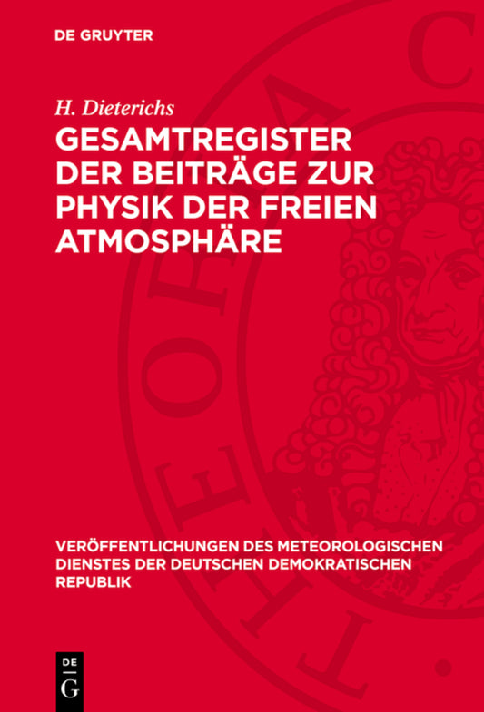 Gesamtregister der Beiträge zur Physik der freien Atmosphäre