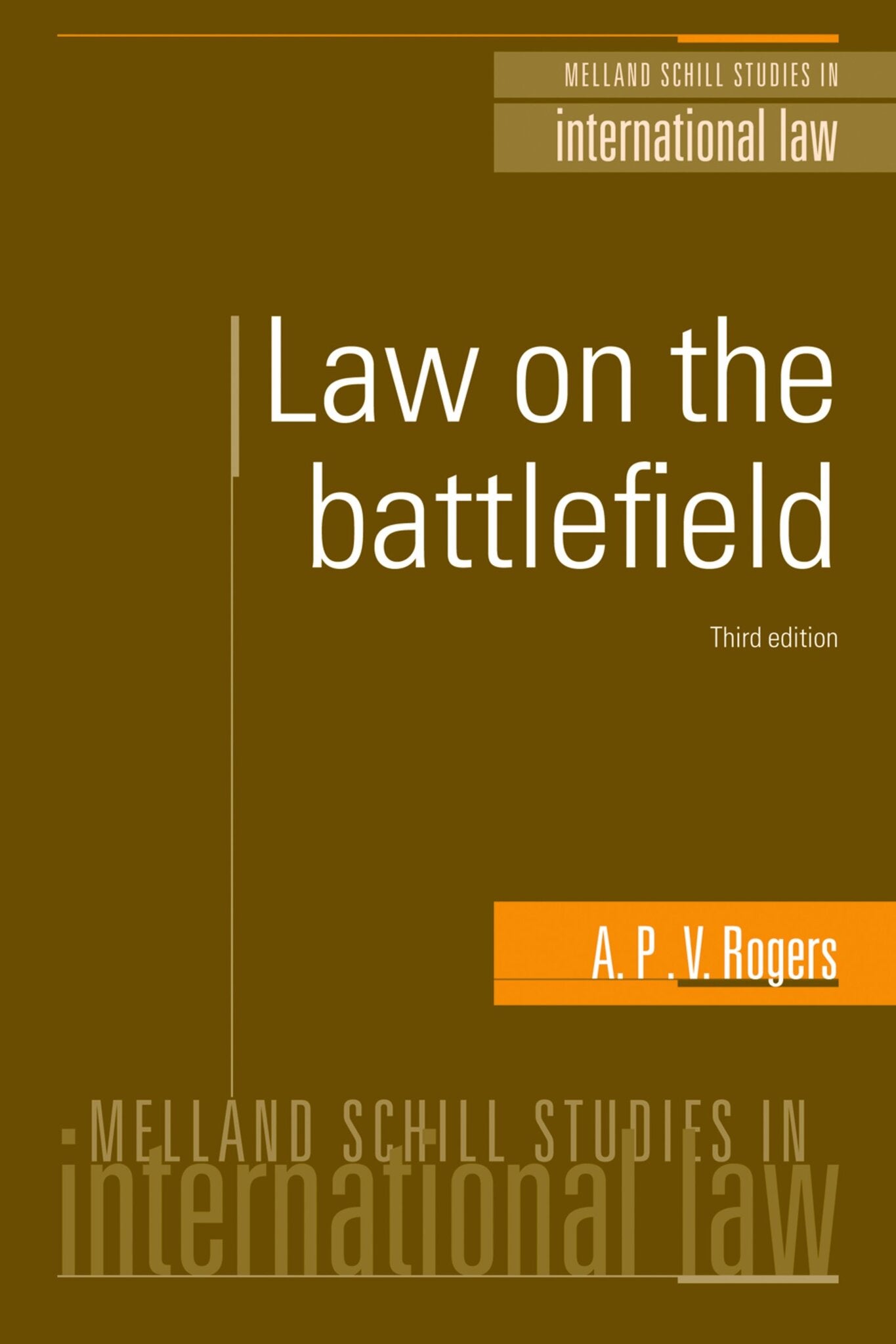 Cover image for Law on the battlefield ISBN 9780719082184