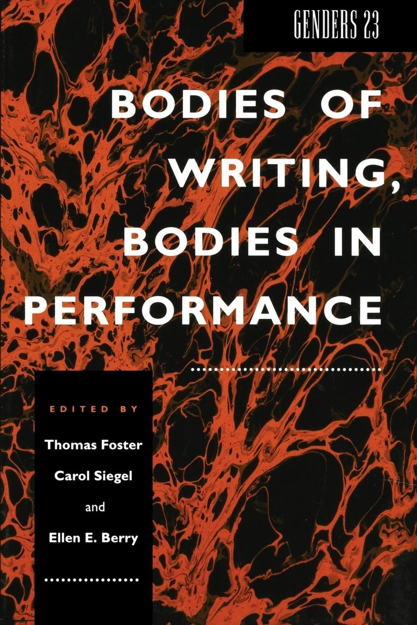 Cover image for Genders 23 ISBN 9780814726464