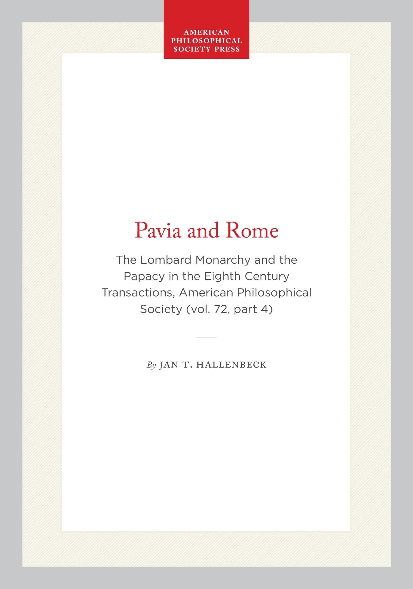 Pavia and Rome