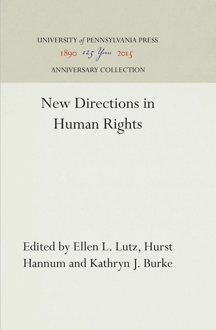 Cover image for New Directions in Human Rights ISBN 9780812281286