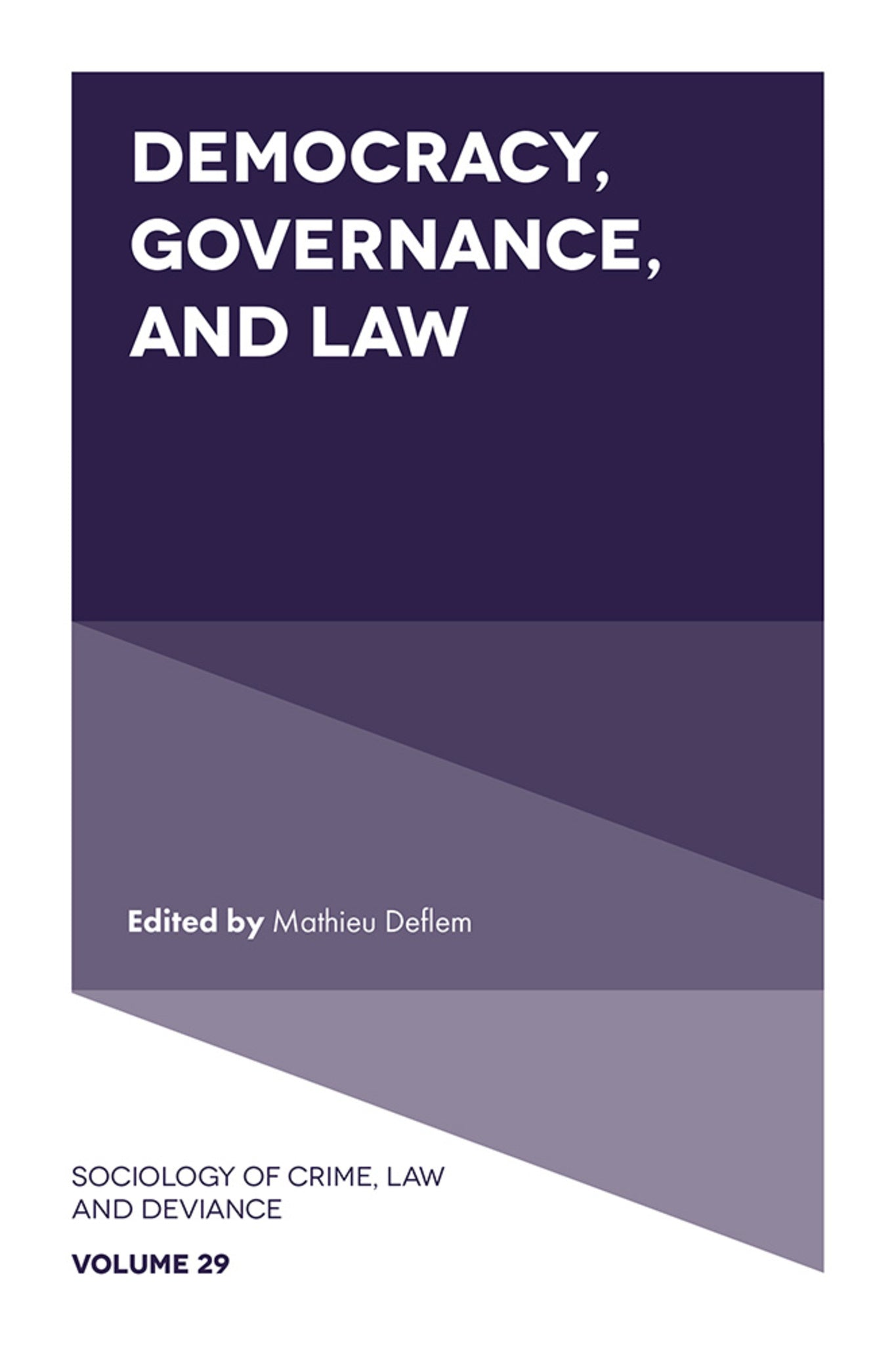 Cover image for Democracy, Governance, and Law ISBN 9781835493953