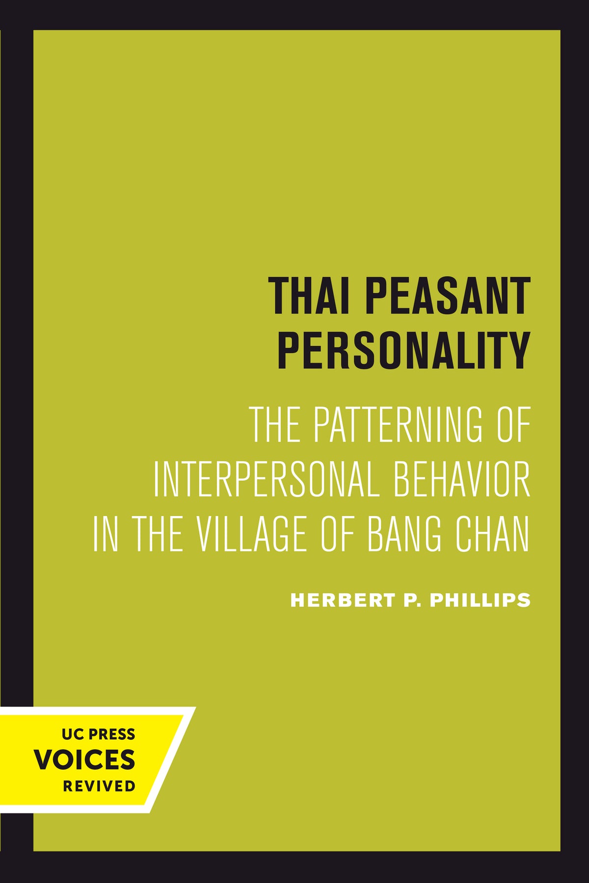 Cover image for Thai Peasant Personality ISBN 9780520415386