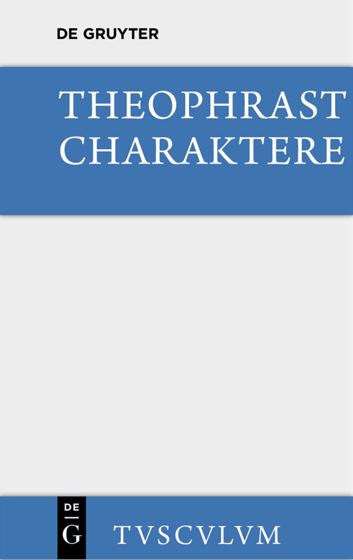 Cover image for Charaktere ISBN 9783110361049