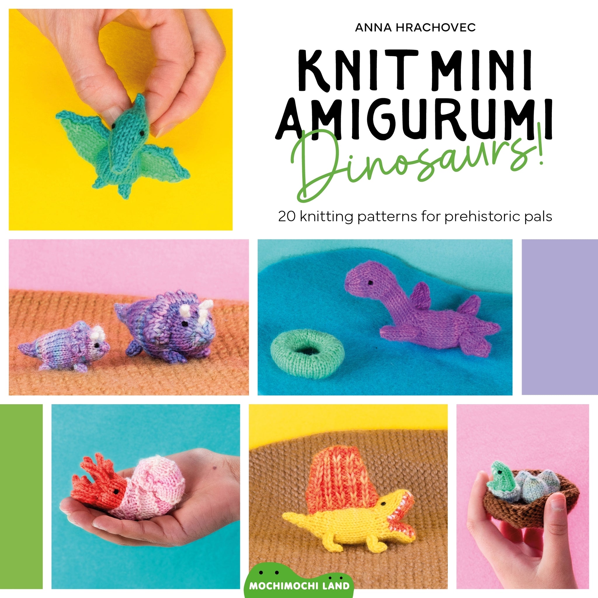 Cover image for Knit Mini Amigurumi Dinosaurs! ISBN 9781446317174
