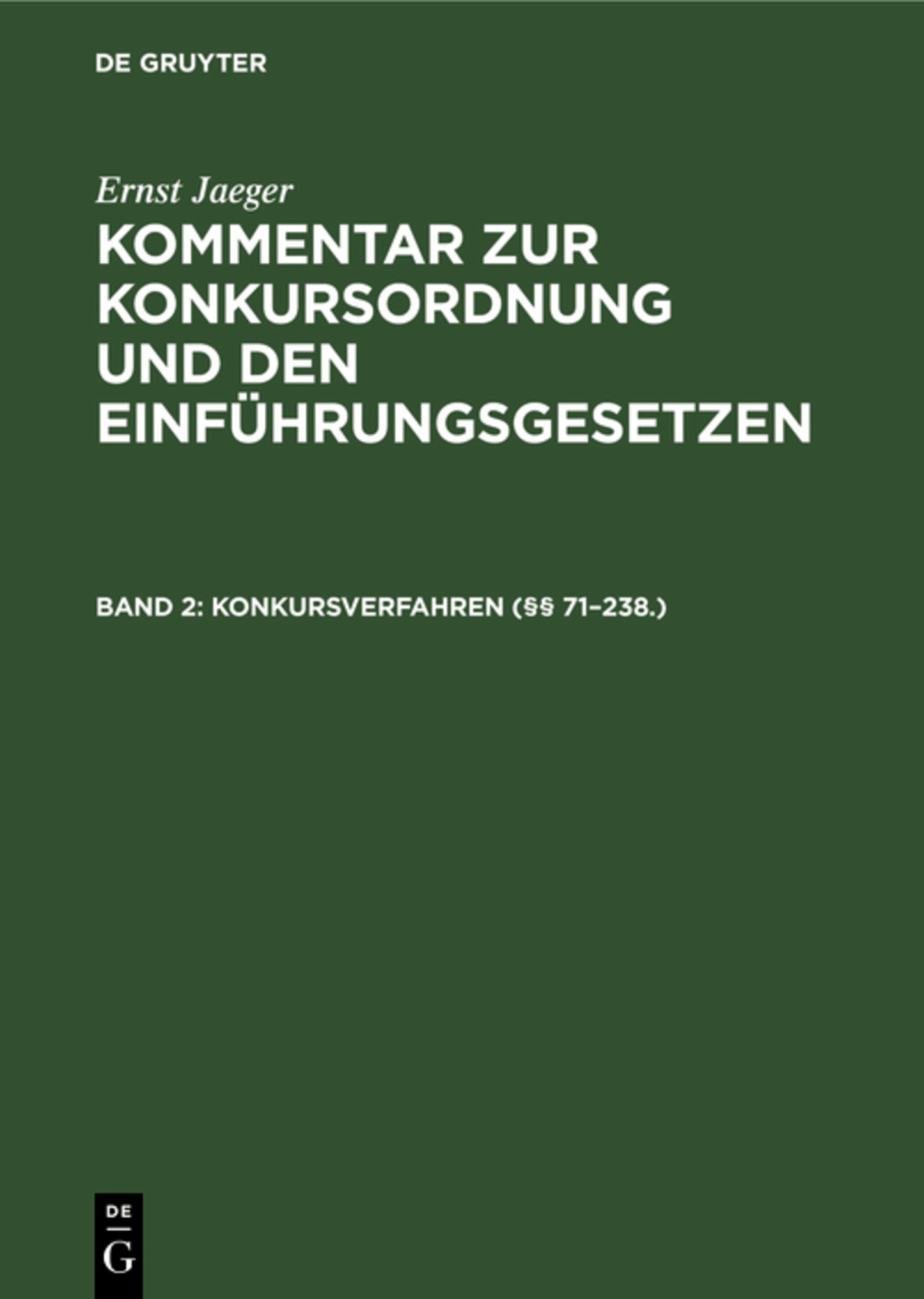 Konkursverfahren (§§ 71–238.)