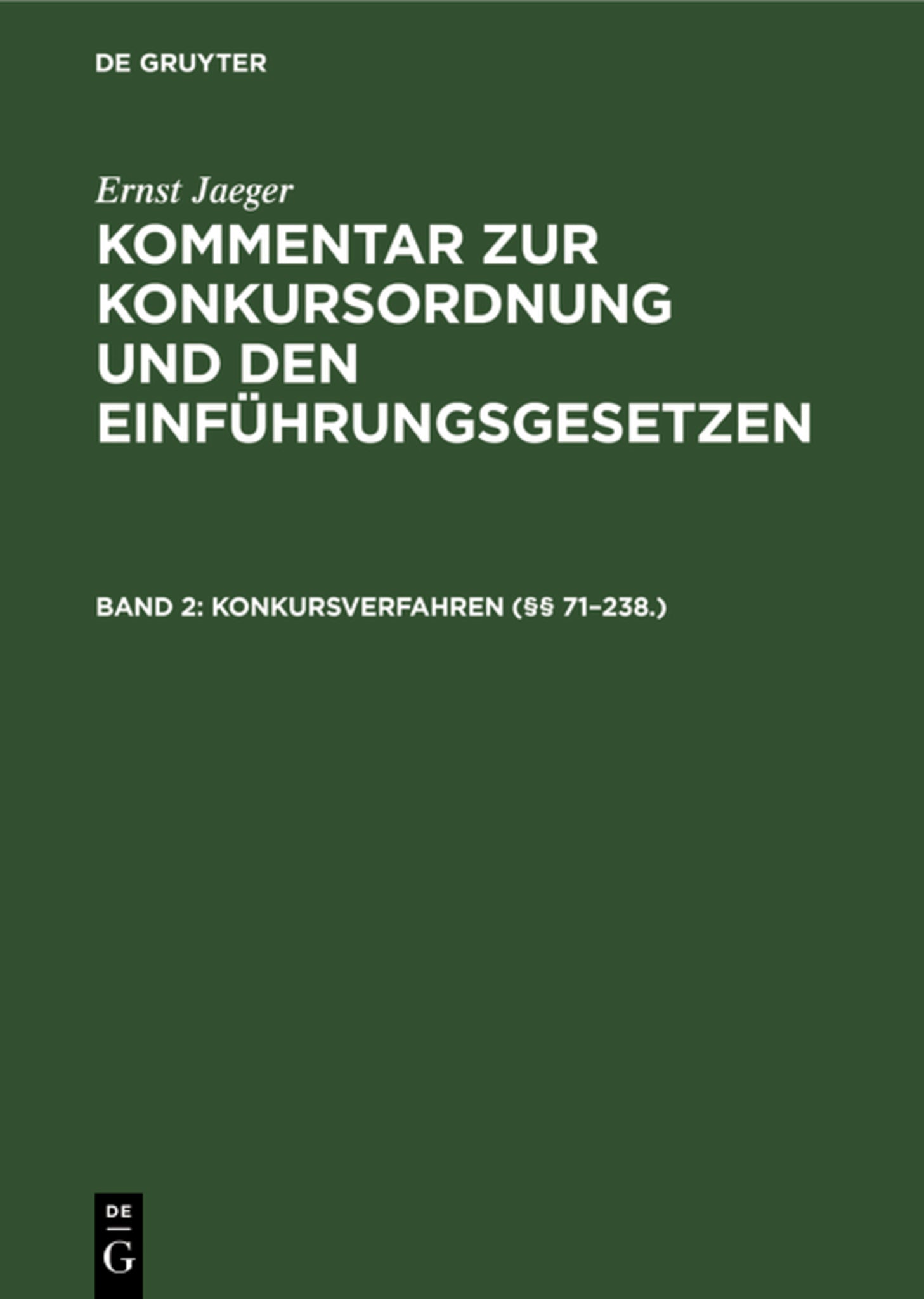 Konkursverfahren (§§ 71–238.)