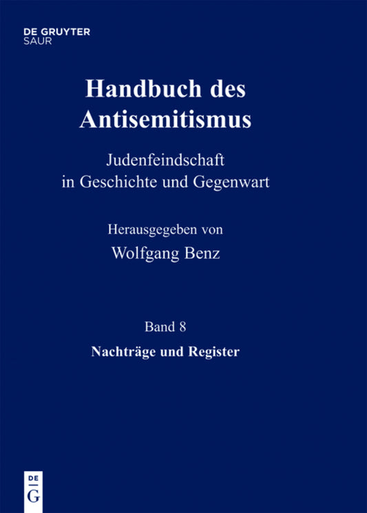 Nachträge und Register