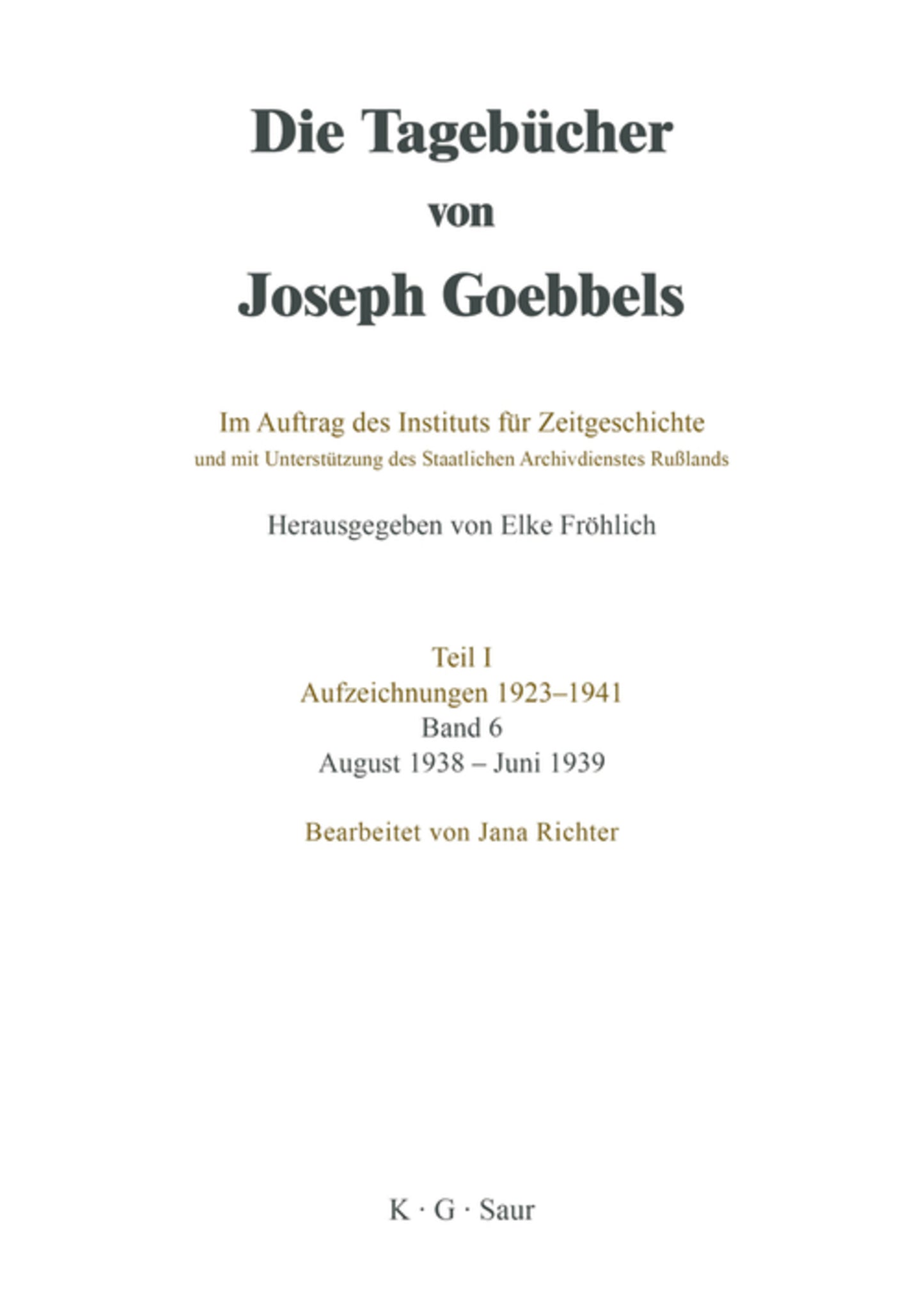 August 1938 - Juni 1939