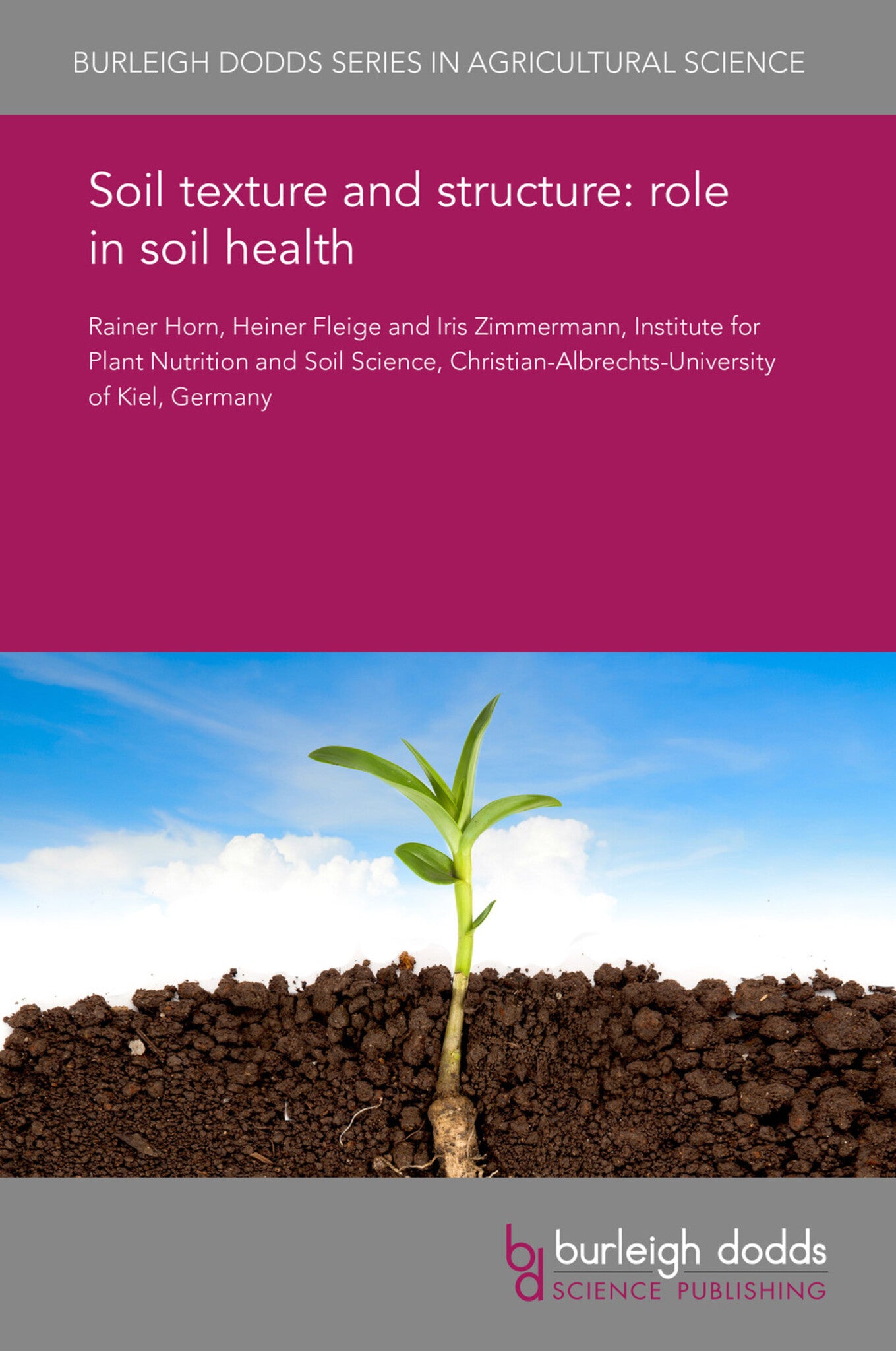 Cover image for Soil texture and structure: role in soil health ISBN 9781786763952