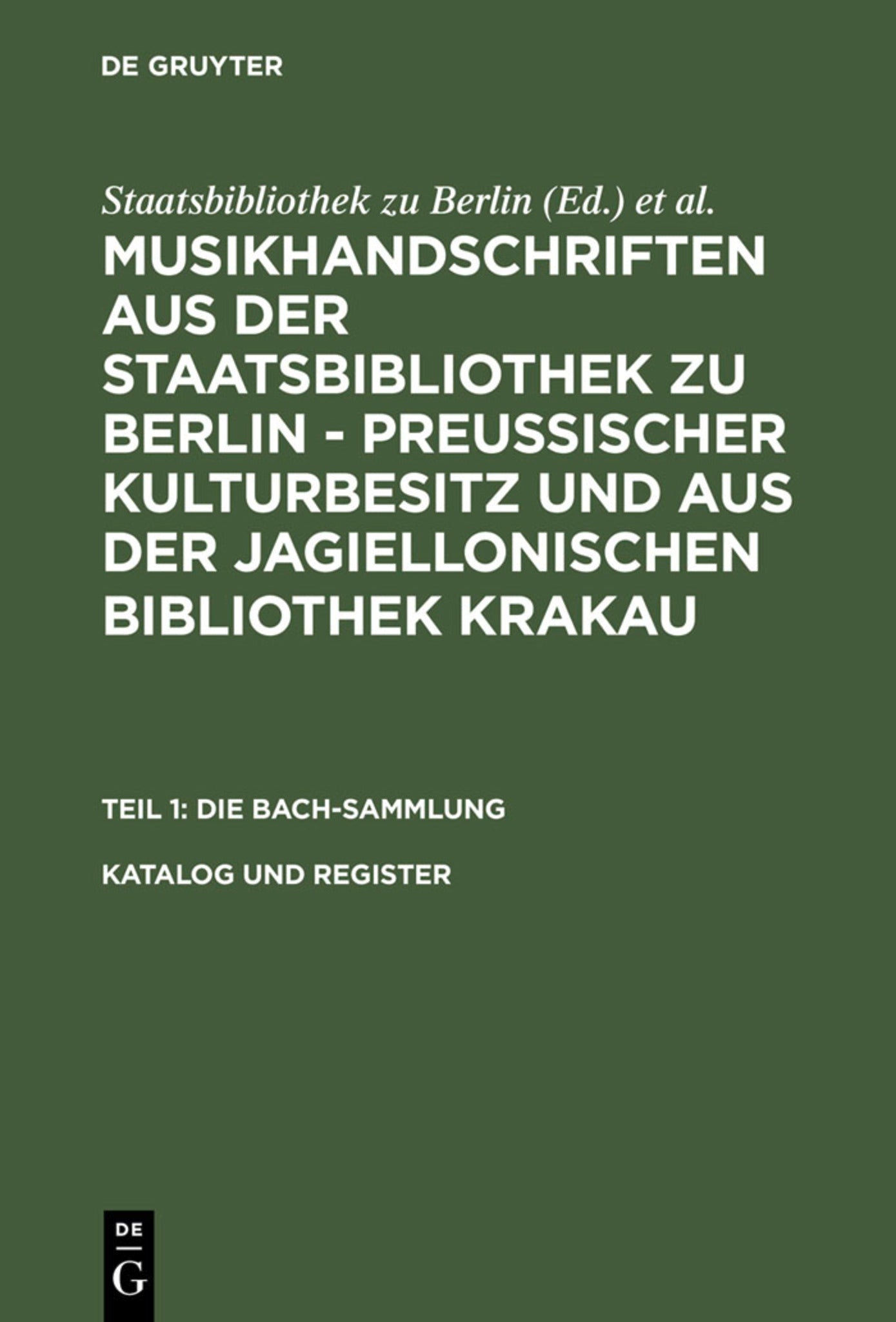 Katalog und Register